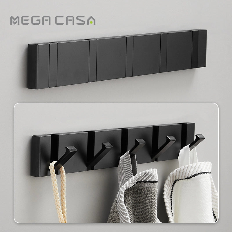 Organize in Style with Our High-Quality Aluminum V-Shaped Wall Hook Rack - Easy, Sleek, and Durable!