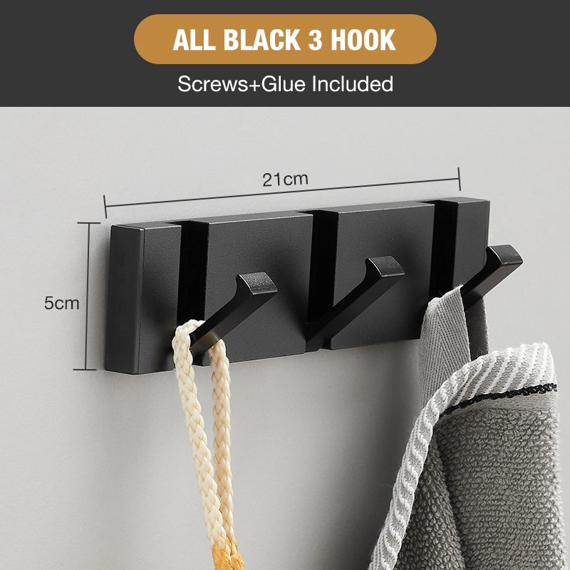 Organize in Style with Our High-Quality Aluminum V-Shaped Wall Hook Rack - Easy, Sleek, and Durable!