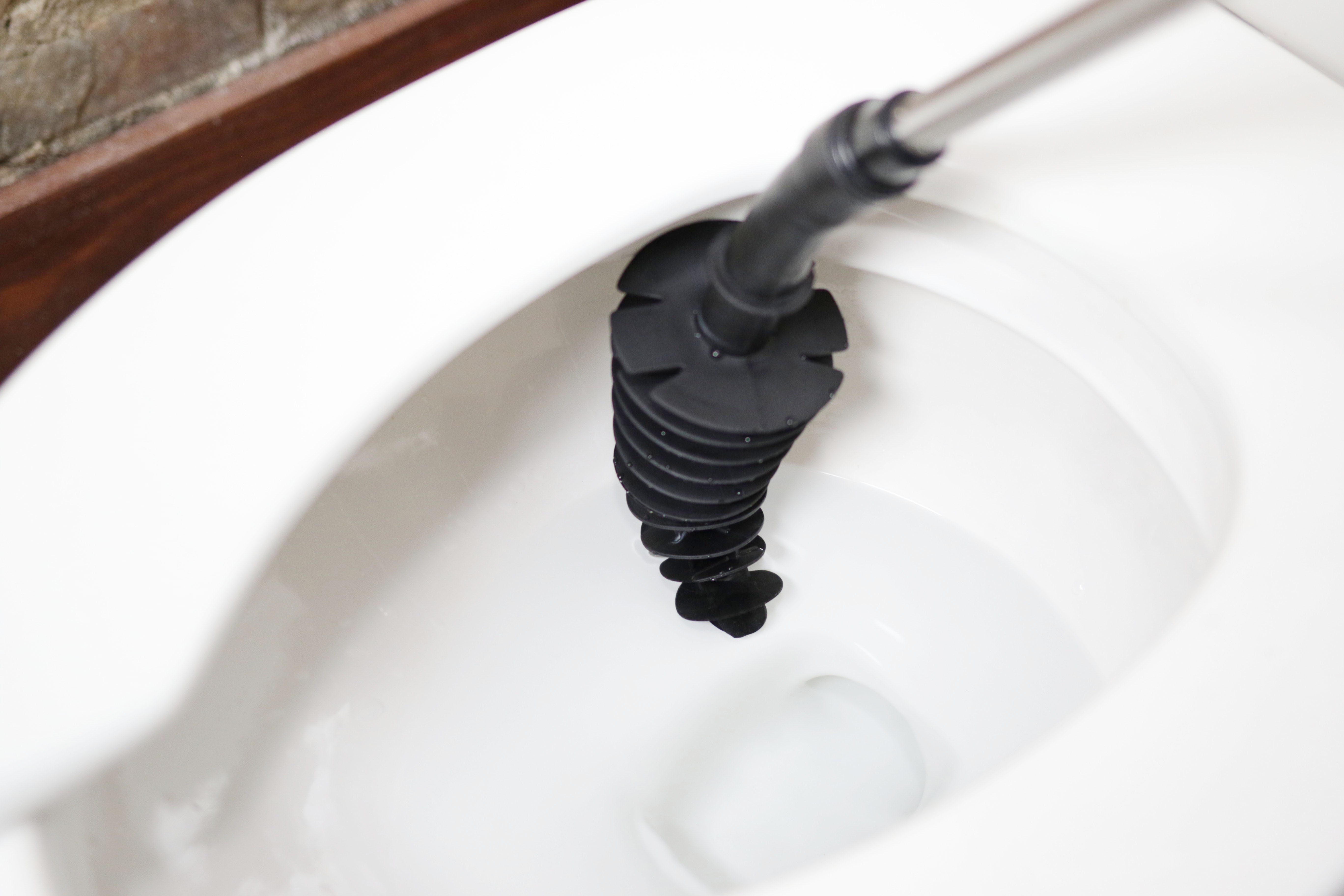 ToiletShroom® (Black) Toilet Plunger That Unclogs Toilets in Seconds