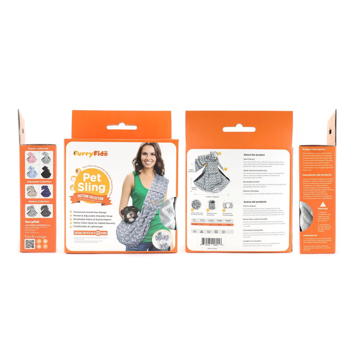 Furry Fido Small Pet Sling Carrier:The Comfy and Secure Way to Travel with Your Furry Friend!