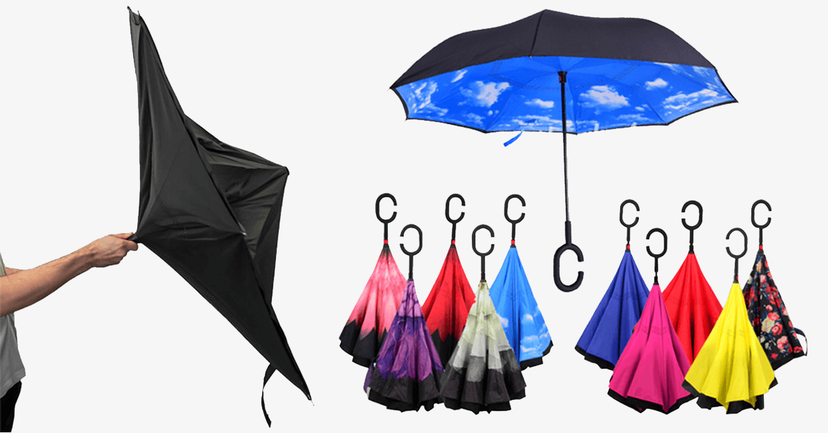Smart-brella: The Ultimate Wind Resistant and Stylish Double Layered Reverse Umbrella