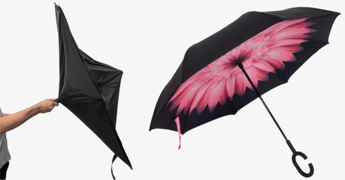 Wind Resistant and Stylish Reverse Umbrella - Smart-brella