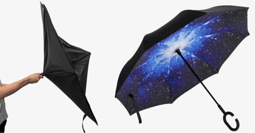 Wind Resistant and Stylish Reverse Umbrella