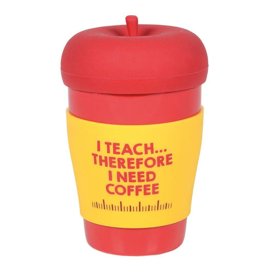 Apple Teacher Mug with Silicone Lid by Our Name is Mud – The Perfect Gift for Teachers!