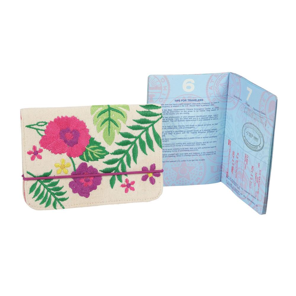 Embroidered Tropics Travel Set: Elevate Your Journey with Exquisite Accessories