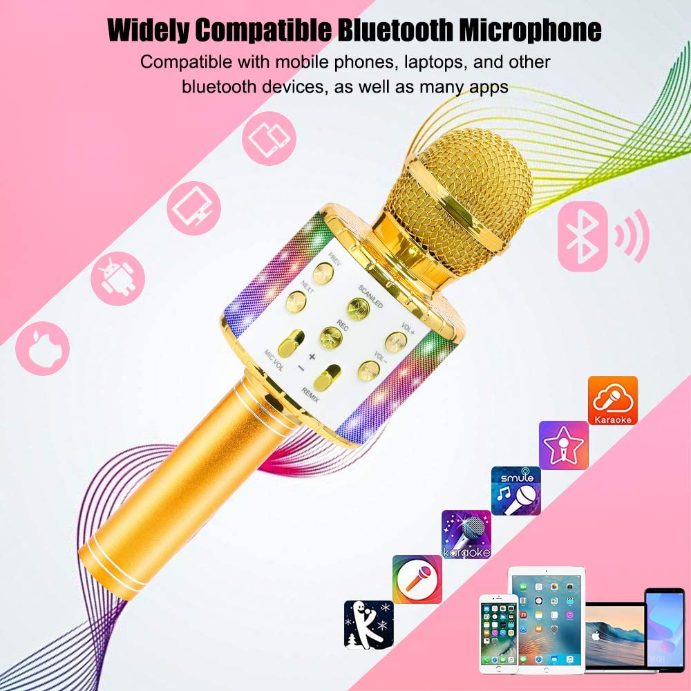 Wireless Karaoke Microphone Bluetooth Speaker Portable Party