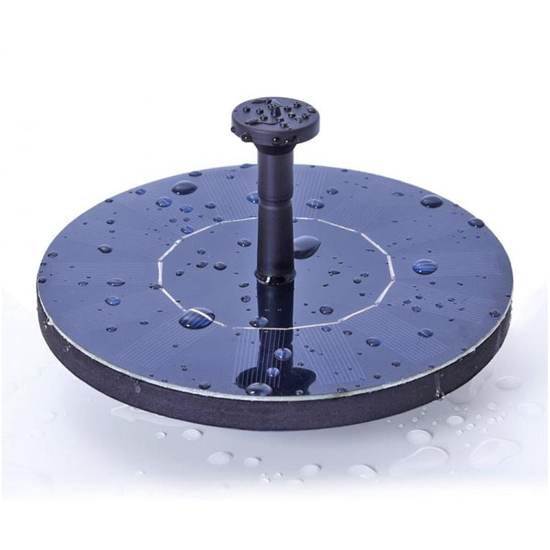 Mini Solar Powered Floating Fountain panel